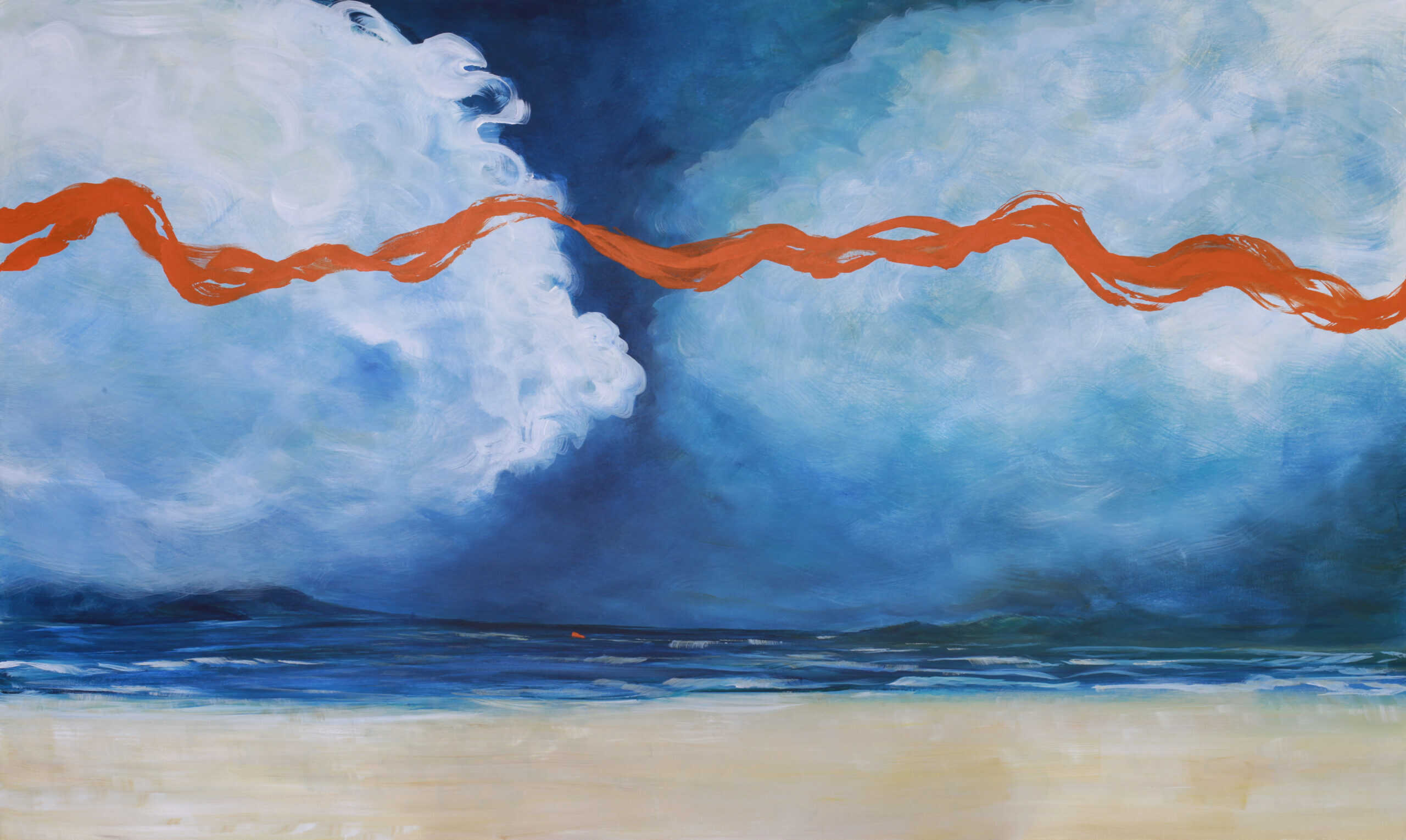 Boat of Hope, 60x36, Acrylic on Canvas, 2016, Price: $3,600