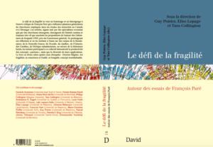 Le défi de la fragilité-François Paré Le défi de la fragilité
